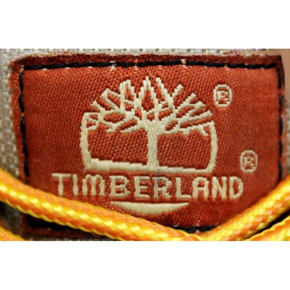 Timberland Hiking Work Boots Kids Little Boys 13 Brown Padded Patterned High Top - Picture 11 of 12